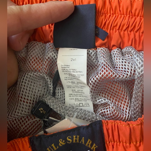 NWT Paul & Shark Yachting Swim Trunks Size 2xL W/ Bonus travel bag & card holder - Picture 4 of 15